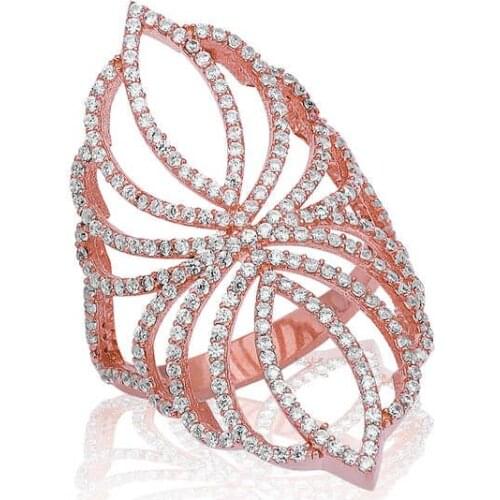 Silver Rose Fancy Lady Ring