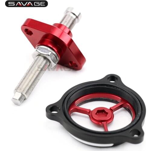 Chain Tensioner Adjuster & Engine Oil Filter Cover For SUZUKI DR-Z 400E 400 400S 400SM 2000-2018 Fixed Motocycle Accessories