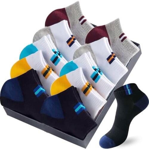 10 Pair high quality Men Short Socks Cotton Breathable Summer Mesh Socks Thin Casual Ankle Socks For Man Sox New Sokken