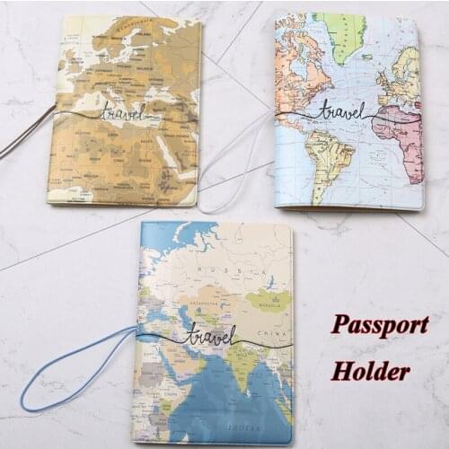 Passport Portable Air Ticket Passport Package Convenient Passport Bag Passport Case Travel Map Holder Protective Clip Travel Map