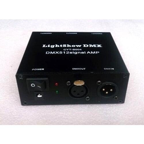 Signal Distributor 1 in 4 Out DMX512 Signal Isolation Amplifier 1 in 3 Out