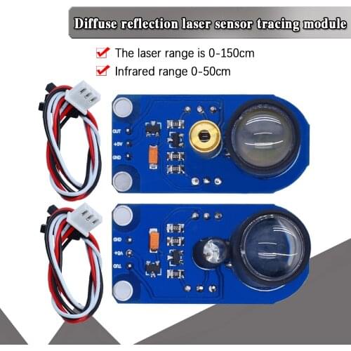 Obstacle avoidance distance gray detection and recognition of diffuse reflection laser sensor tracking module for arduino