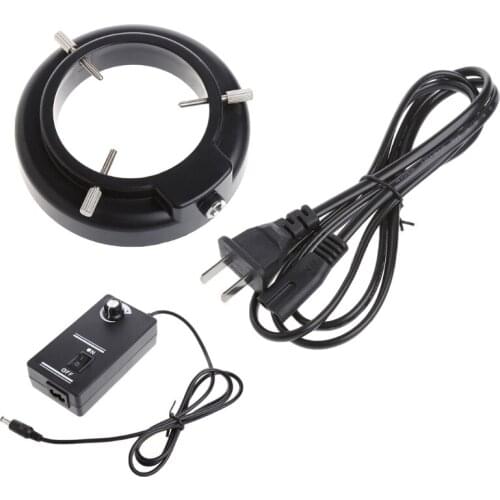 56 LED Adjustable Ring Light illuminator Lamp for stEREO ZOOM Microscope