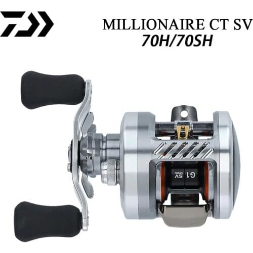 DAIWA MILLIONAIRE CT SV Fishing Reel 70H 70SH 6.3:1/7.2:1 Spool Bearings Aluminium Body Saltwater Baitcasting Reel