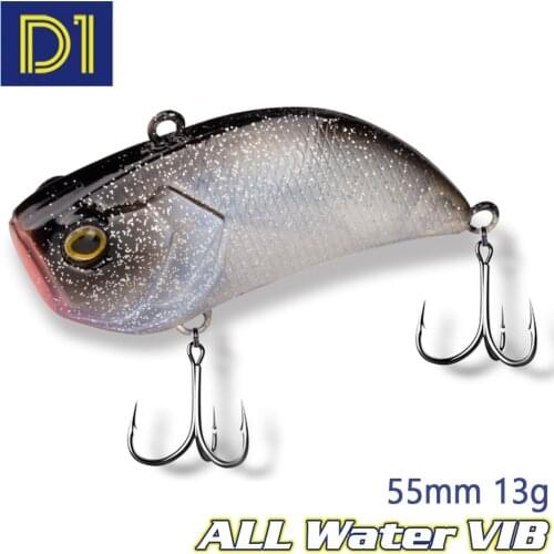 D1 Sinking Lead Swimming Fishing Tackle Diving Lure Wobblers 55mm 13G VIB Long Casting Spinners for fishing artificial Baits