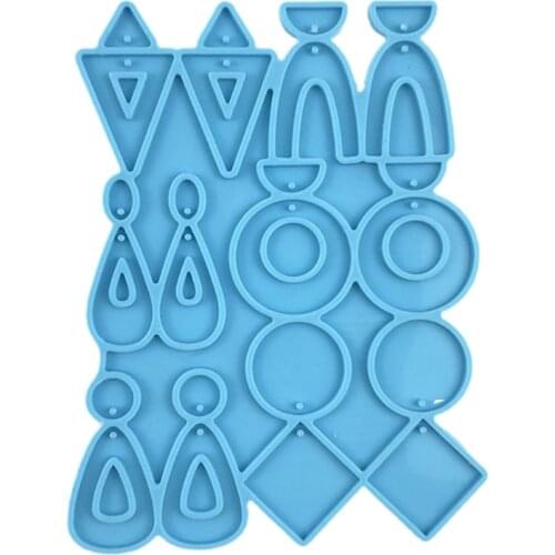 Earrings Epoxy Resin Mold Ear Studs Dangle Casting Silicone Mould DIY Crafts Jewelry Pendants Making Tools