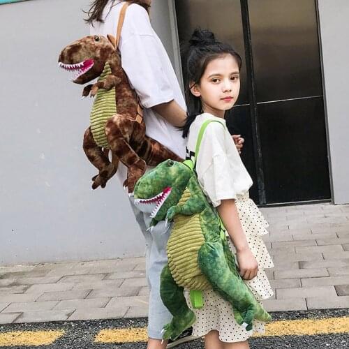 Parent-child Dinosaur Bag New Children Backpack Cartoon Big Dinosaur Backpaack Creative New Children Bags Funny Backpack#g30