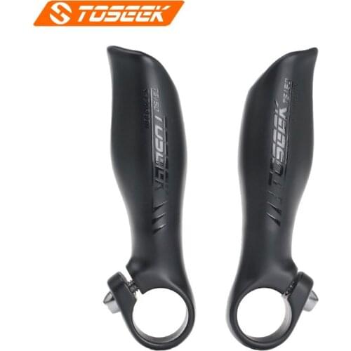 TOSEEK Matte Black UD Carbon Fiber Mountain Bike Small Auxiliary Handlebar MTB Bicycle Handlebar Bar End Parts 22.2mm