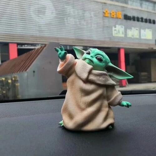 Car Interior Decoration 8cm Yoda Baby Auto Center Console Decoration Doll For Car Goods Interior Decoration Accessories