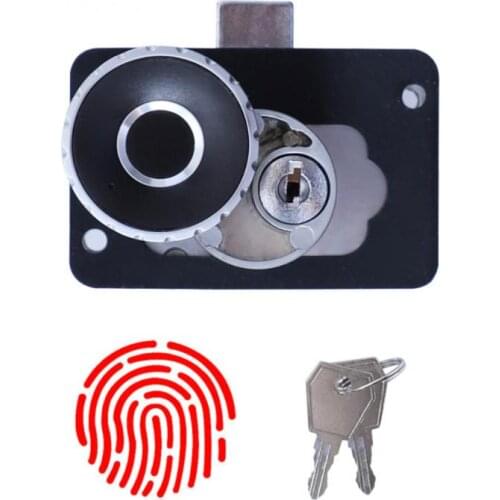 Smart Fingerprint Keyless Cabinet Drawer Lock USB Rechargeable Padlock 1 Sec Quick Unlock Zinc Alloy Metal 20 Fingerprints