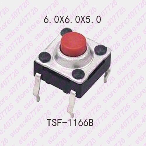 20PCS 6x6x5/4.3mm Waterproof Silent Button Momentary Tactical Switch Silica Gel Key Button 4PIN DIP/SMT Micro Button Switch