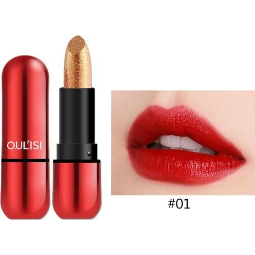 Waterproof Lip Gloss Long Lasting Lipstick with Vitamin Cosmetic Easy To Color Sexy Tool
