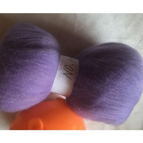 WFPFBEC 70s Australia COMBED 100% WOOL fiber merino diy wool for neddles felting 50g 100g 200g 300g 500g 1000g NO.66