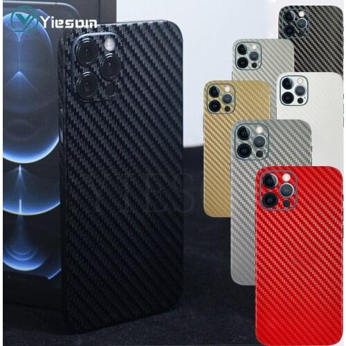 Cover Film For iPhone 12 11 Pro Max 12 Mini 3D Carbon Fiber Phone Sticker For iPhone 11 12 X XR XS MAX 8 7 6S 6 Plus Back Film