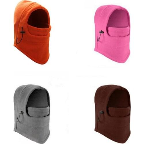 Winter Fishing Neck Cold Proof and Warm Hat 1Pcs Men Warm Thermal Fleece Balaclava Neck Hat Ski Bike Motorcycle Can Be Used