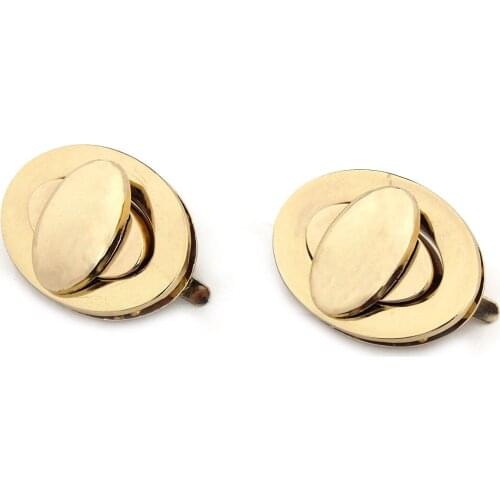 1pcs Metal Turn Lock Oval Fashion Durable Twist Lock Clasp Leather Craft Women Bag Handbag Shoulder Bag Purse DIY Hardware