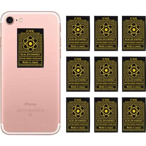 10pcs/lot EMR Scalar Energy Phone Sticker Anti Radiation Keep Health Anti EMP EMF Hot Selling Free Shipping