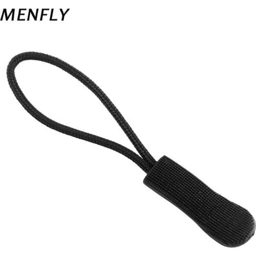 MENFLY 10PCS Zipper Puller Rope End Zip Cord Tab Replacement Clip Fixer Broken Buckle Travel Bag Jacket Tail Rop Pull Tab Tools