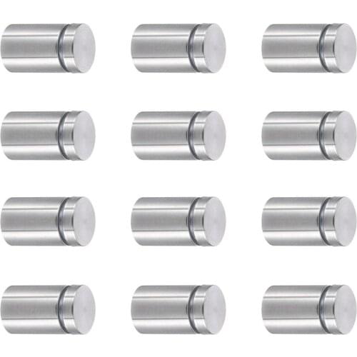 12Pcs 3/4 x 1 Inch Sign Holders Standoff Screws Wall Standoff Holders Screws Mount Hardware Advertising Glass Acrylic Standoff S