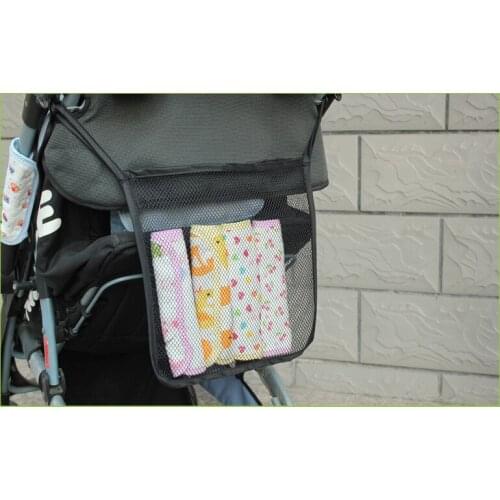2PCS/lot Baby Hanging Bags Kids Stroller Bottle Diaper Bag Stroller Mesh Storage Organizer For Baby Stroller Accessories Hotsale