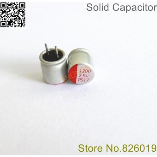 20pcs/lot 2.5V1200UF 8*8 Solid Electrolytic Capacitors For Motherboard Low ESR 1200UF 2.5V