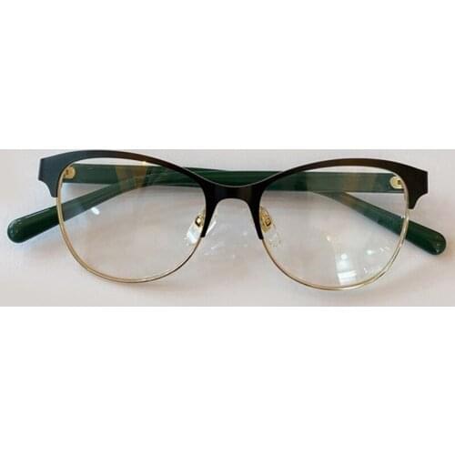 2020 Metal Half Frame Glasses Frame Retro Women Men Reading Computer Cat Eye Glasses Frame