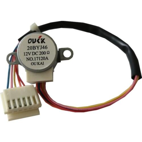 20BYJ46 12V 200 Ohms For Air conditioner wall hanging machine Ventilation Swing flap Step synchronous motor