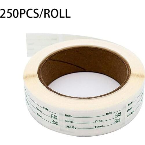 250pcs Self-Adhesive Stickers Removable Freezer Food Labels Stickers Easy Clean Leaves Cooler Food Storage Freezer Sticker