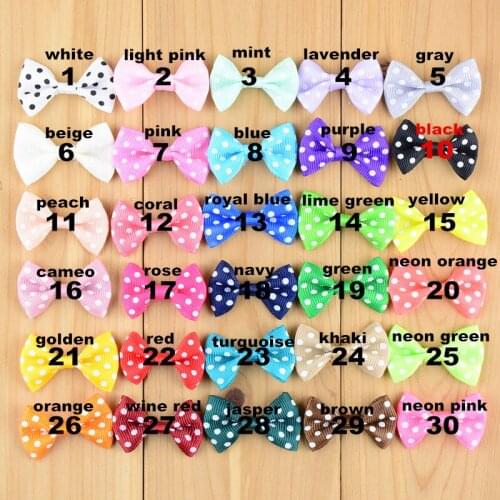 30color New arrival mini bows girl 1.6inch girls hair accessories hand made grosgrain bowknot DIY headwear free shipping HDJ37