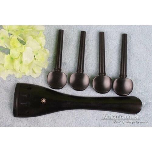 4/4 Cello tailpiece cello peg ebony Cello parts new Cello Parts Accessories #535