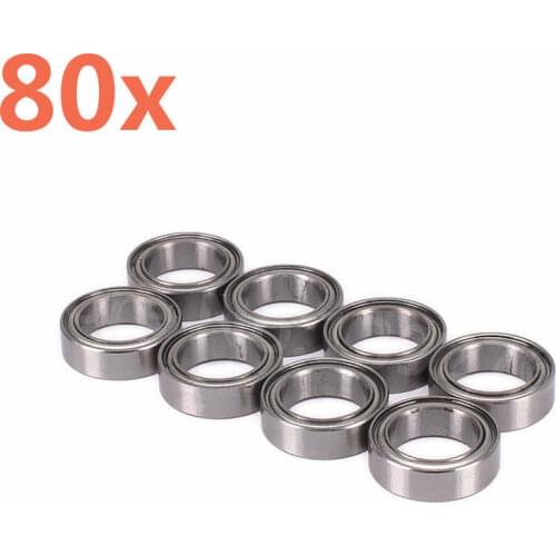 Wholesale 80pieces Ball Bearing 15x10x4 02138 Roller 1/10 Scale For HSP Atomic Himoto Nitro RC Cars