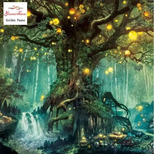 GOLDEN PANNO Diamond Painting Full Square 5D Diy Daimond Embroidery Diamant Mosaic Sale Displasy Broderie Diamant light tree 12