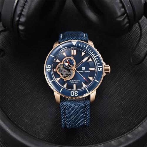 PAGANI DESIGN Tourbillon Men Mechanical Wristwatch Top Brand Sapphire Hollow Clock 200M Waterproof Automatic Watch Montre Homme
