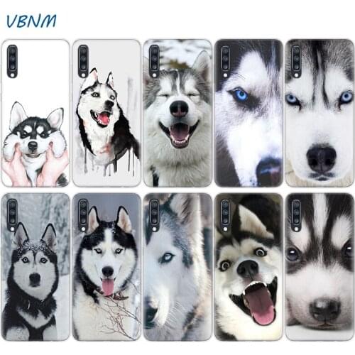 Husky Lovely Dog Phone Case For Samsung Galaxy A51 A71 A50 A70 A20 A30 A40 A10 A20E J4 J6 A6 A8 A7 A9 2018 Cover