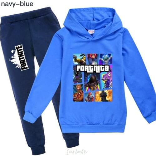 Boys fortnite Anime Game Hoodies Spring autumn Kids Clothing Suits Cartoon Children Boy Girls Sports Tracksuits Suits