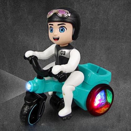 360 Degree Electric Stunt Rotating Tricycle Model Toys Children Gift With Music LED Light Children Birthday Gifts Funny Toy