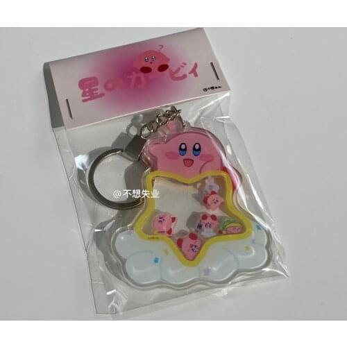 Hobbies Action Figures Fantasy Kirby Acrylic Keychain School Bag Pendant Decoration Most Popular Toys for Children Gift