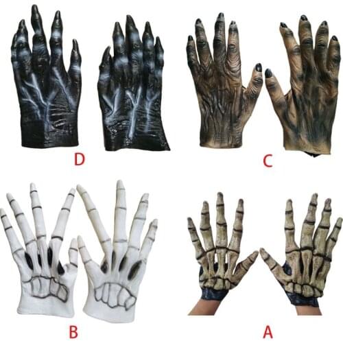 Halloween Werewolf Gloves Ghost Festival Horror Wolf Claw Party Cosplay Costume