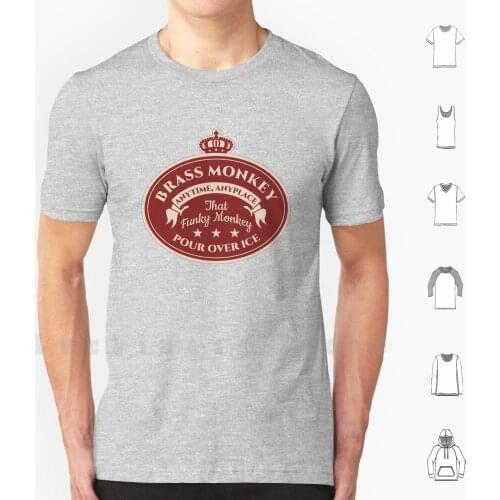 Brass Monkey T Shirt Print 100% Cotton New Cool Tee Boys Rick Rubin Mca Mike D Ad Rock Old School Drink Brass Monkey