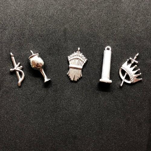 Fashion 3D Metal Order of the Eastern Star society Symbol DIY Pendant for best OES Jewelry DIY Charm