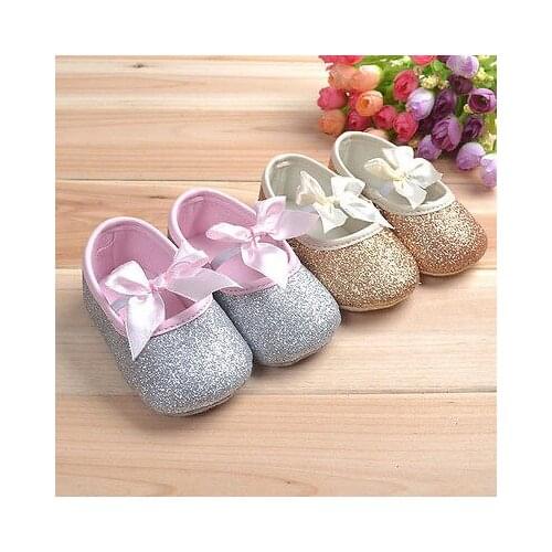 Hot Soft Sole Princess Baby Girl Shoes Anti-slip Bow-knot Cotton Toddler Infant Newborn Prewalker