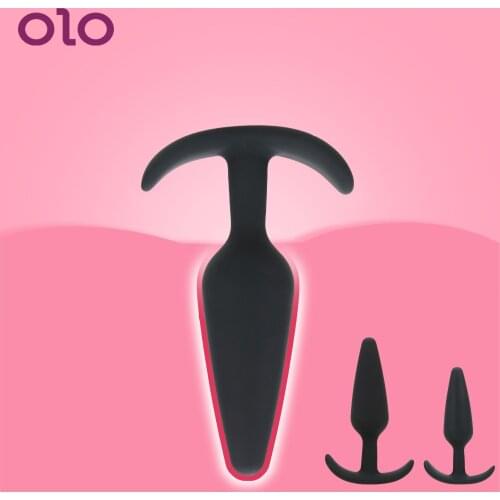 OLO Prostate Massage Butt Plug Sex Toys for Woman Anal Plug S/M/L 3 Size Adult Products No Vibration