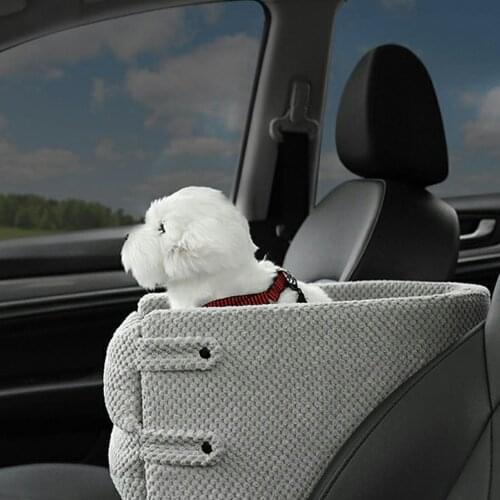 Washable Car Center Console Safety Seat Anti-dirty Mat For Small Pets Portable Cat Dog Bed Protector