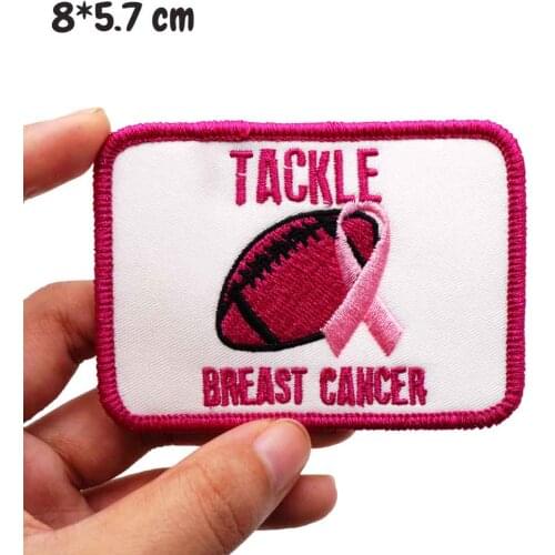 BREAST SURVIVOR PINK Patch Embroidered punk biker Patches Clothes Sticker Apparel Accessories Badge
