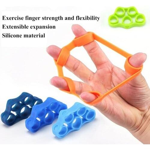 Hand Grip Finger Gripper Strength Trainer Yoga Stretcher Finger Expander Exercise Equipment Gripping Ring Training Wrist Trainer