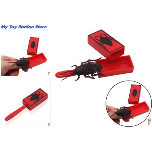TOYZHIJIA Terror Cockroach Illusion Magic Trick Suddenly Appearing Stage Street Gimmick Props Classic Funny Scared Gags Jokers