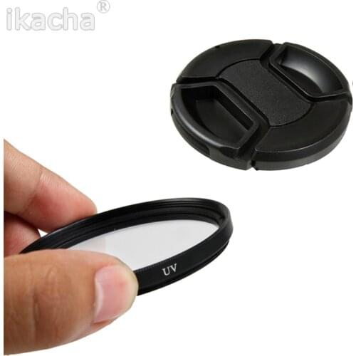 2 In 1 58mm UV Filter + Lens Cap For Sony For Nikon for Canon EOS 400D 550D 500D 600D 1100D 450D 350D 70D 60D 700D 650D Camera