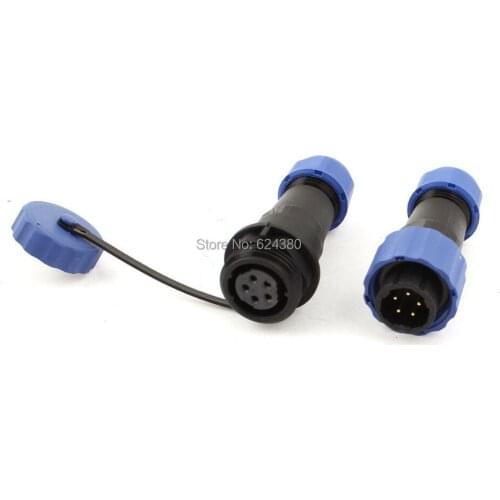Waterproof Cable Wire Docking Plastic Aviation Connector SD16 16mm 5 Pin 5P IP68 Female Male Plug Socket Straight Discount