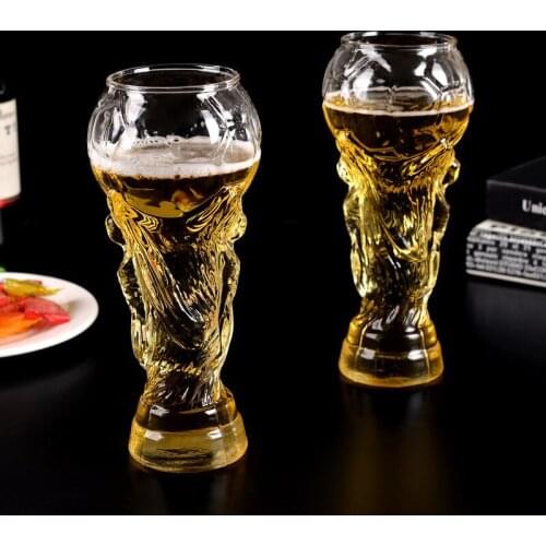High Football World Cup Wine Glass Cocktail Cool Mugs Watching Football Game Drinkware Beer Cups Barware Decorative Glasses