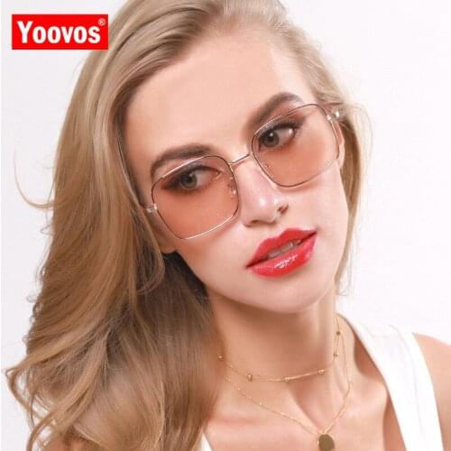 Yoovos Luxury Women Sunglasses Square Women Sun Glasses Brand Designer Glasses Metal Women SunGlasses Retro Oculos De Sol Gafas